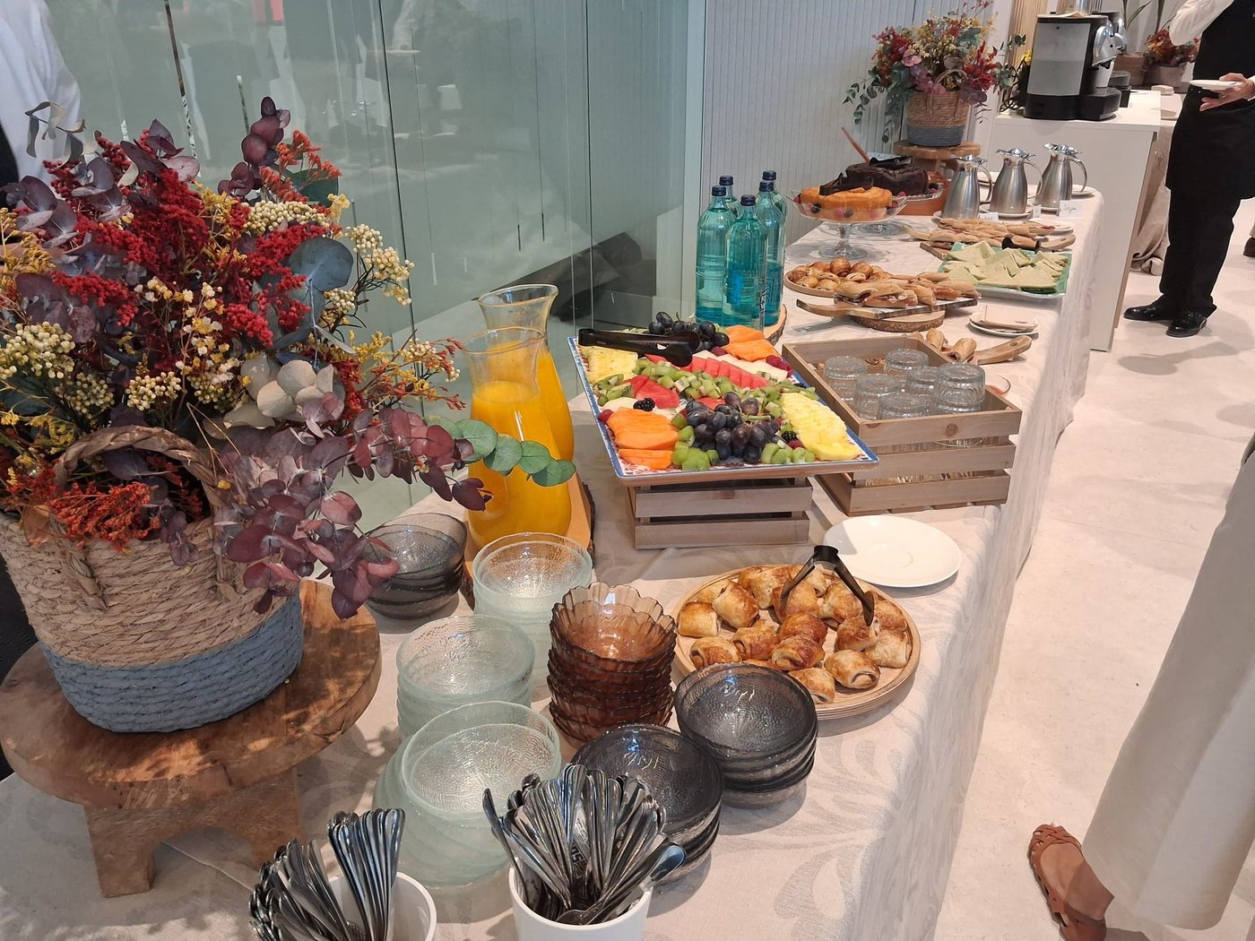 Montaje de catering para evento